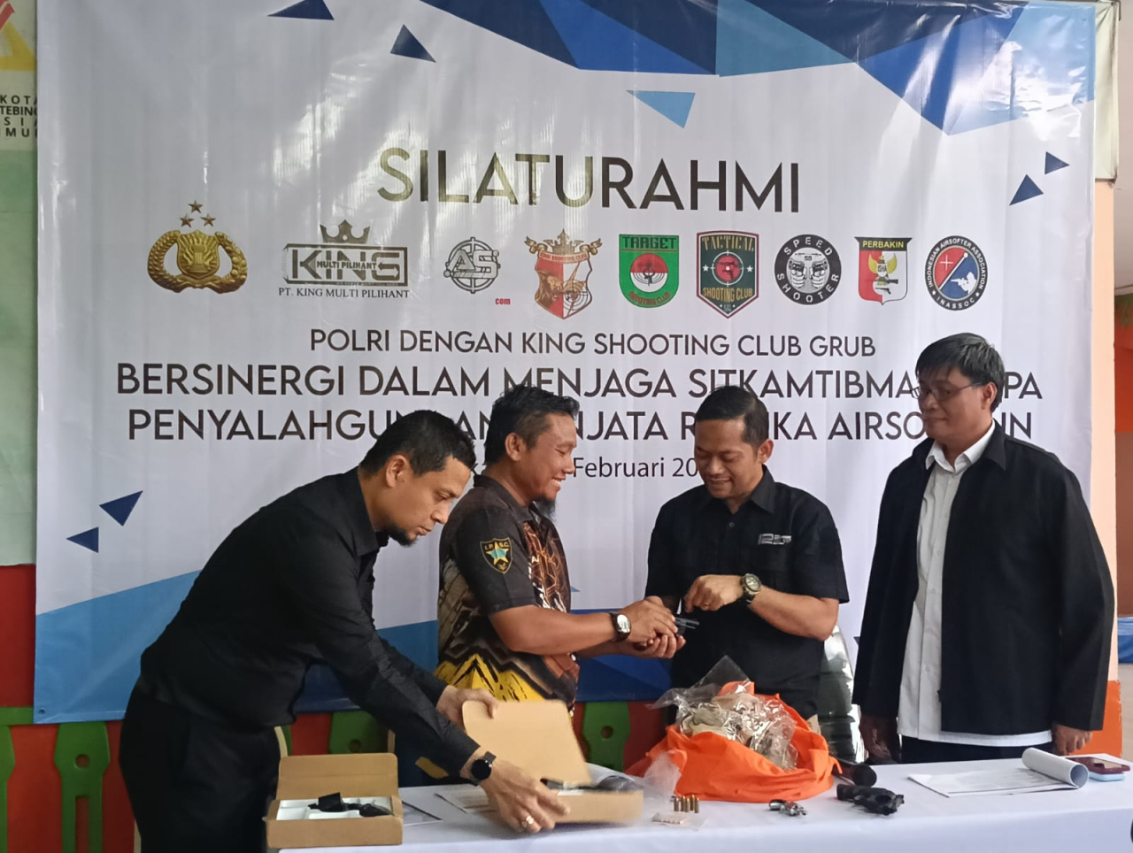 Polri Dan King Shooting Club Grup Amankan Senjata Ilegal dalam Sosialisasi Regulasi Airsoft Gun